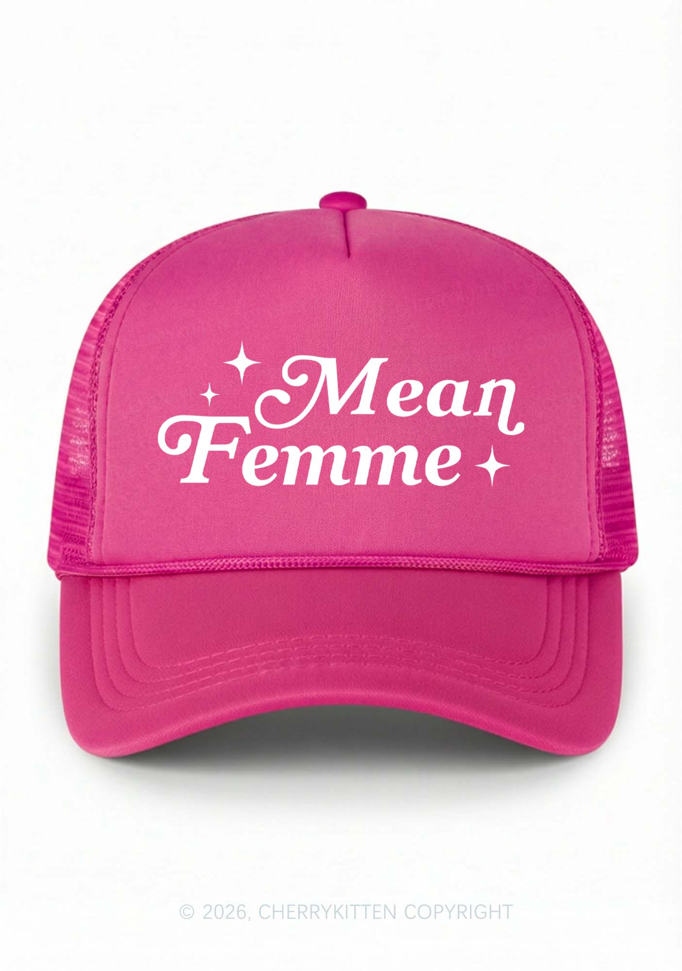 Mean Femme Pride Y2K Trucker Hat Cherrykitten