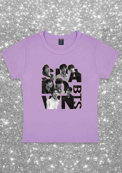 Bangtan Members Kpop Y2K Baby Tee Cherrykitten