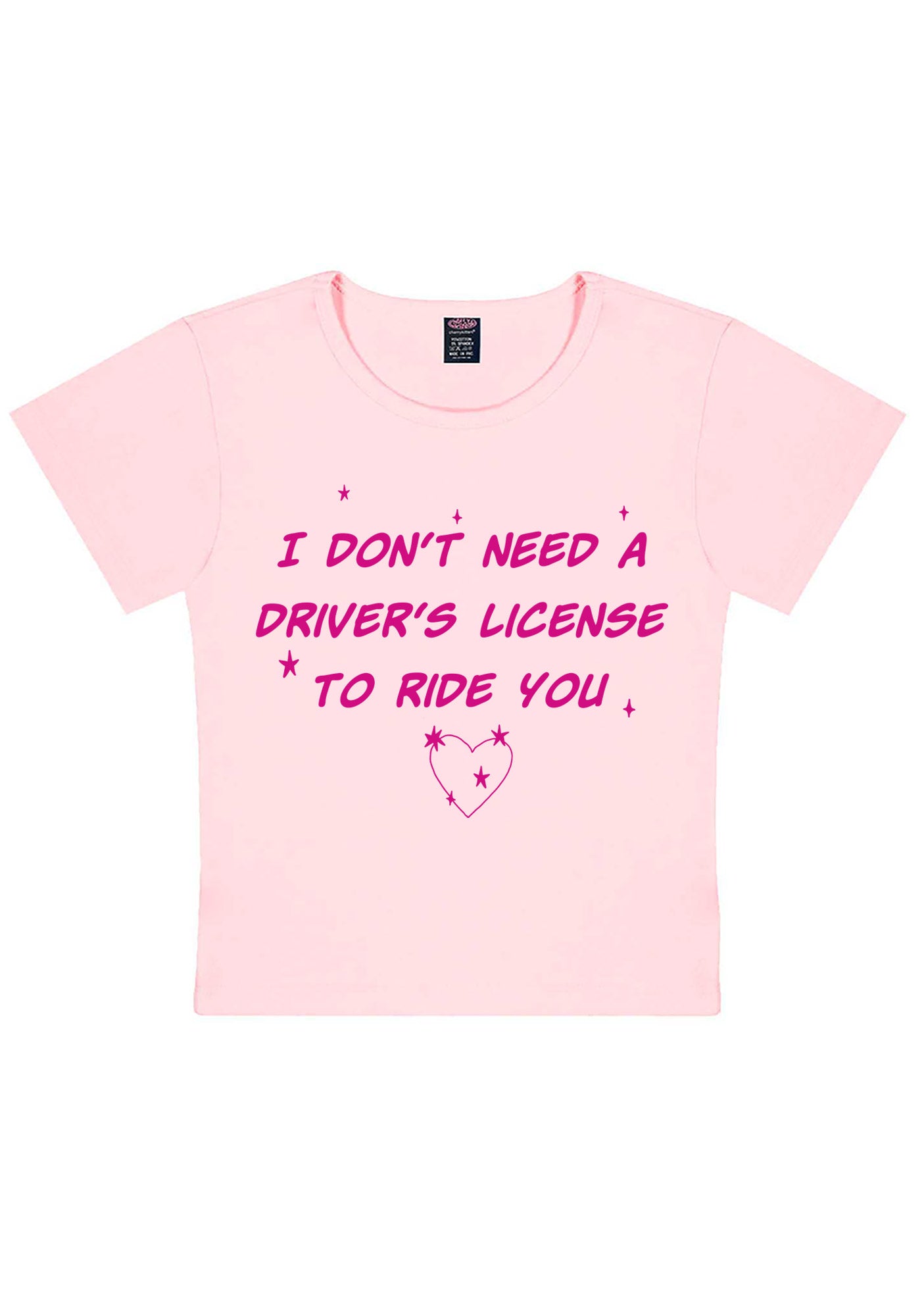I Dont Need Drivers License Y2K Baby Tee Cherrykitten