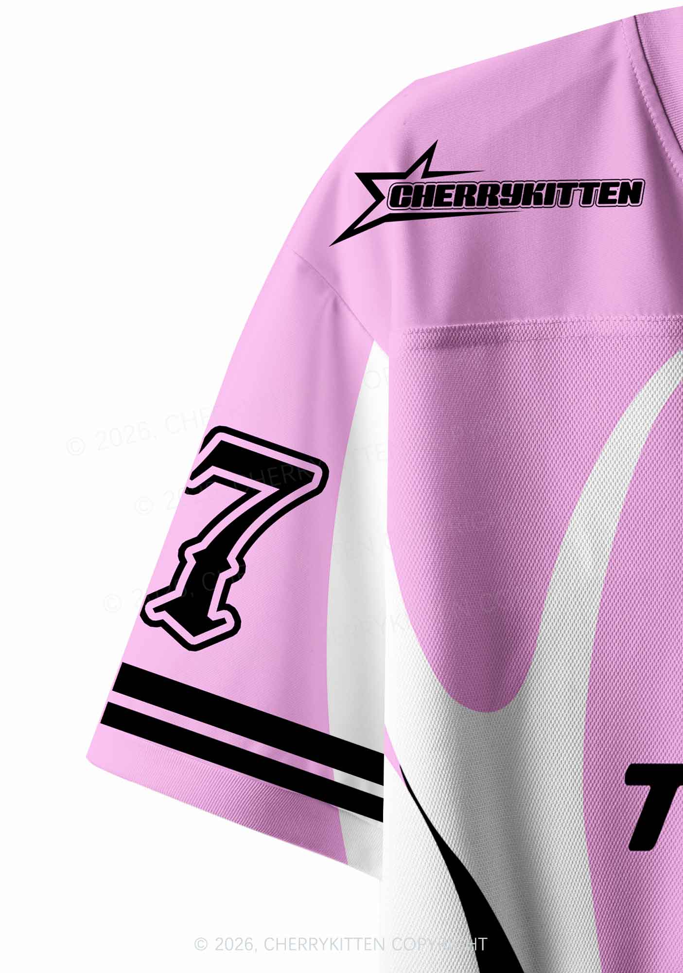 Dibs On The Girls Pride Y2K Crop Sport Jersey Shirts Cherrykitten
