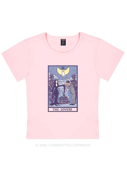 Halloween The Lovers Y2K Baby Tee Cherrykitten