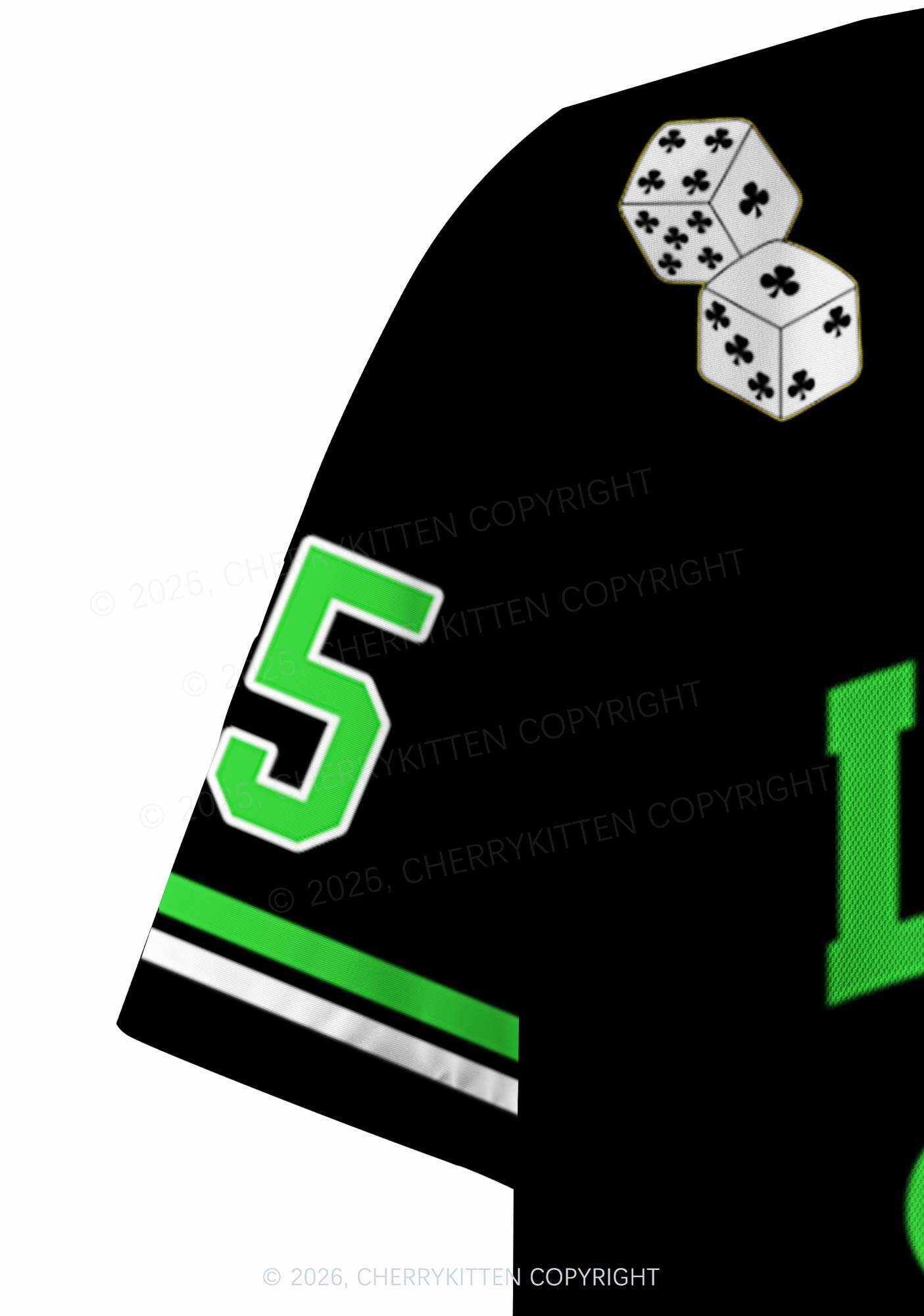 Custom Lucky Horseshoe St Patricks Y2K Crop Sport Jersey Shirts Cherrykitten