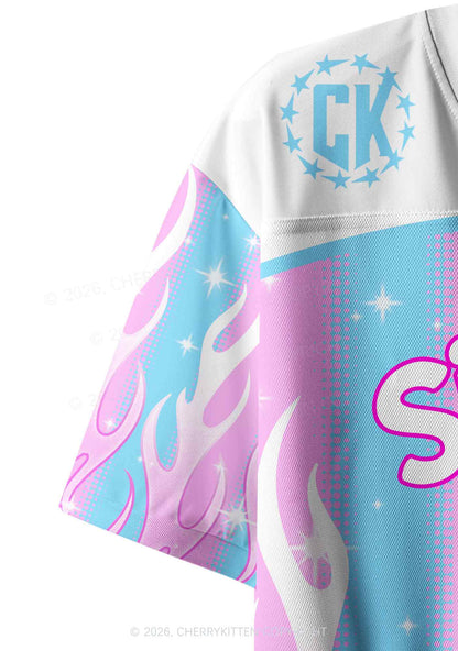 Trans Silly Goose Pride Y2K Crop Sport Jersey Shirts Cherrykitten