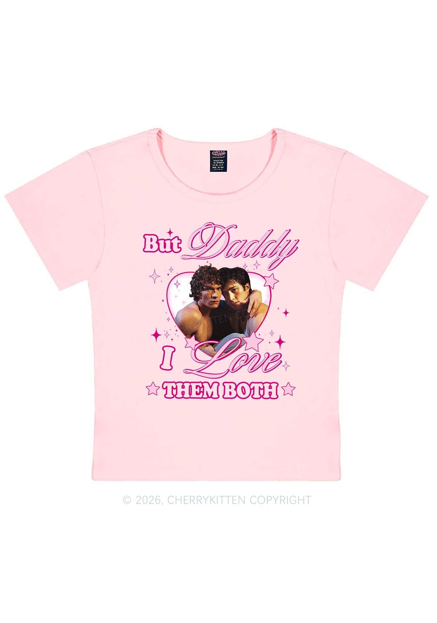 But Daddy I Love Them Both HR Y2K Baby Tee Cherrykitten