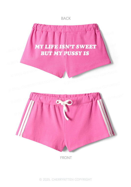 My Life Isnt Sweet Y2K Drawstring Mini Shorts Cherrykitten