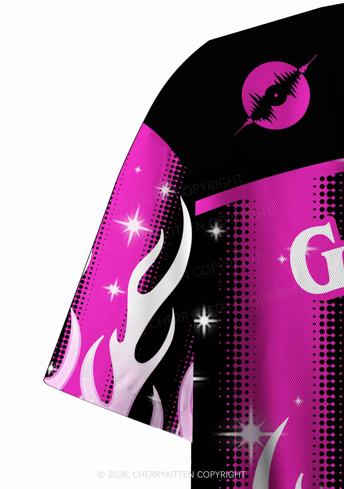Gangsta Rap Made Me Do It Y2K Crop Sport Jersey Shirts Cherrykitten