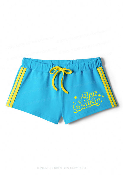 Yes Daddy Star Y2K Drawstring Mini Shorts Cherrykitten