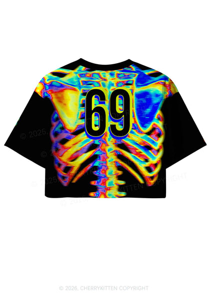 I Prefer The DJ Y2K Crop Sport Jersey Shirts Cherrykitten