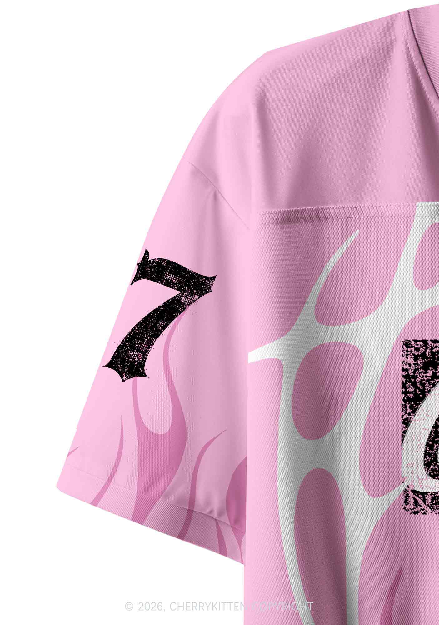 Choke Me Black Cross Y2K Crop Sport Jersey Shirts Cherrykitten