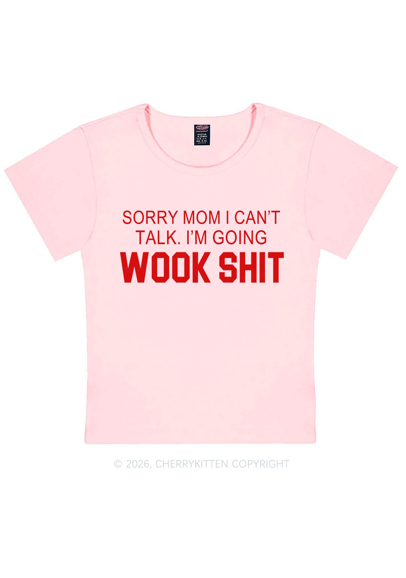 Im Doing Wook Shxt Y2K Baby Tee Cherrykitten