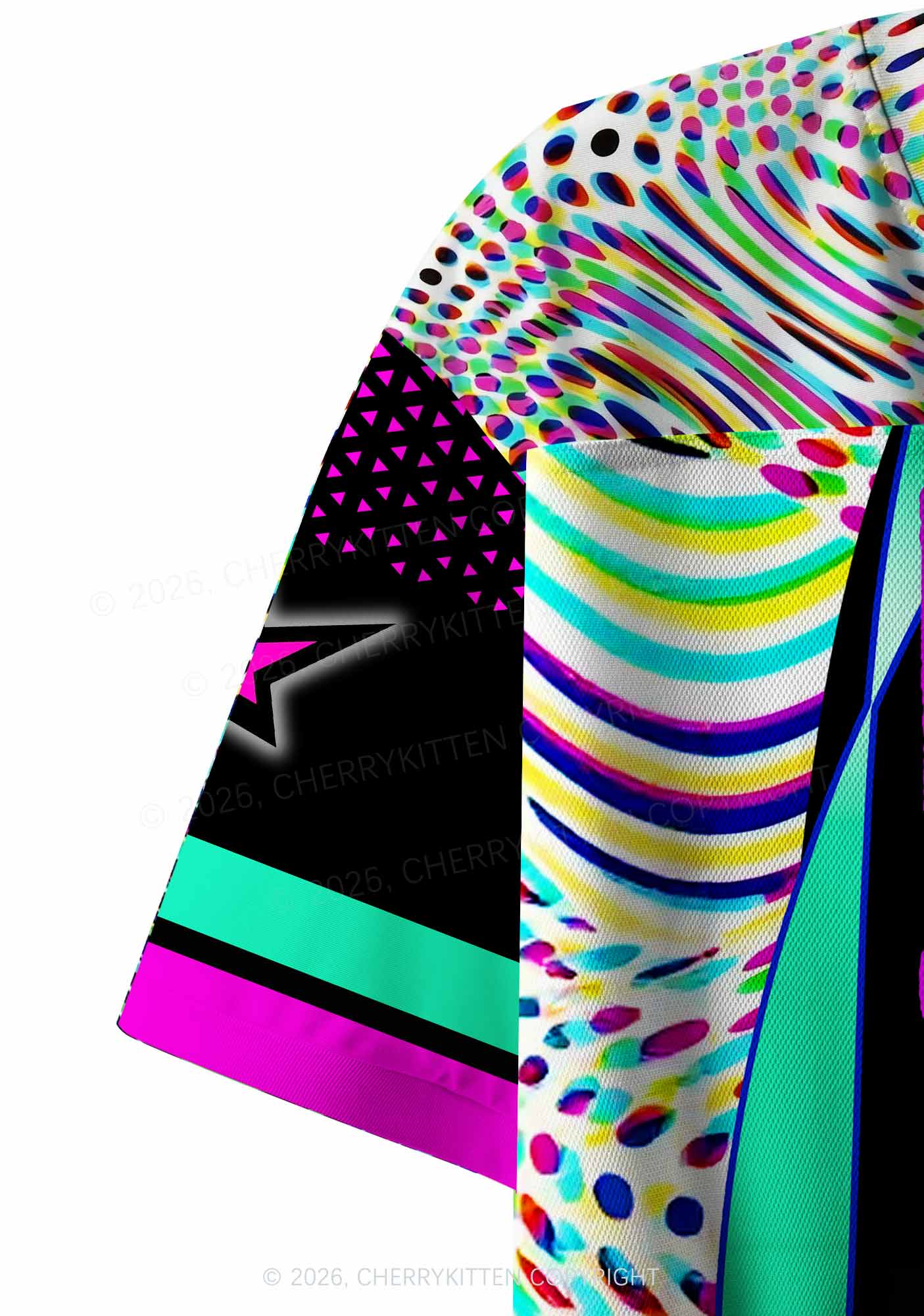 Dibs On The DJ Vinyl Record Y2K Crop Sport Jersey Shirts Cherrykitten