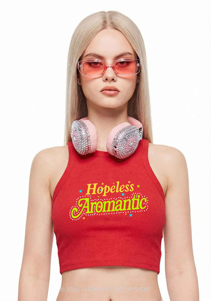 Hopeless Aromantic Pride Y2K Crop Tank Top Cherrykitten