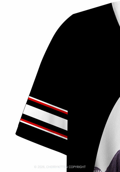 Hockey Player JT Y2K Crop Sport Jersey Shirts Cherrykitten