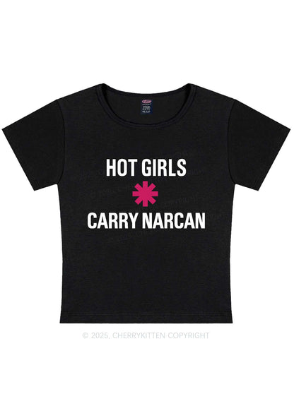 Hot Girls Carry Nxrcan Y2K Baby Tee Cherrykitten
