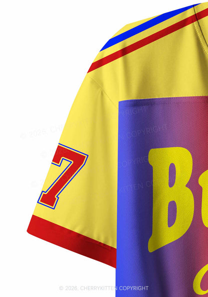 But Daddy I Love Him Pride Y2K Crop Sport Jersey Shirts Cherrykitten