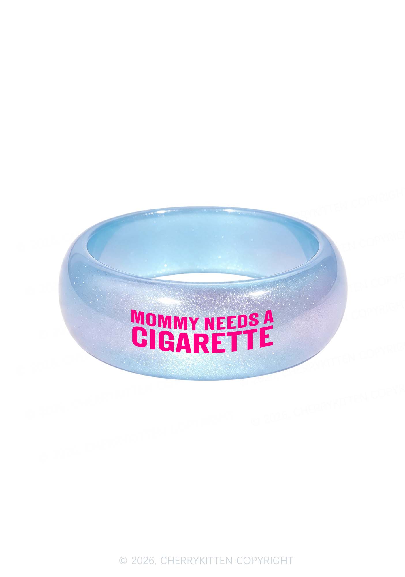 Mommy Needs A Cigarette Y2K Cuff Bangle Cherrykitten