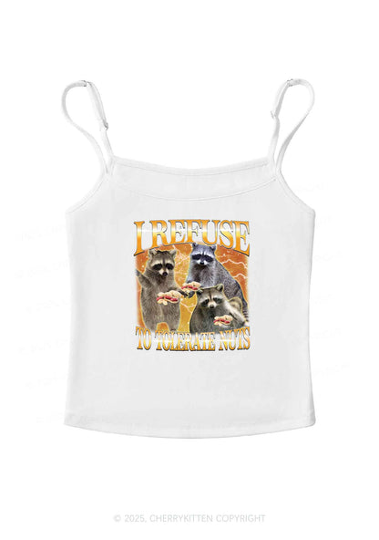 Retro Raccoon Nuts Y2K Spaghetti Strap Cami Cherrykitten