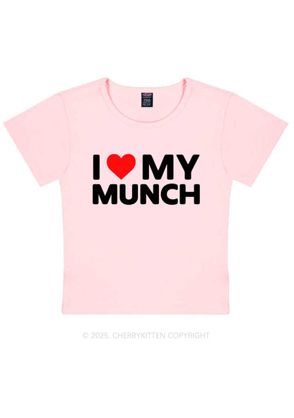 I Love My Munch Y2K Baby Tee Cherrykitten