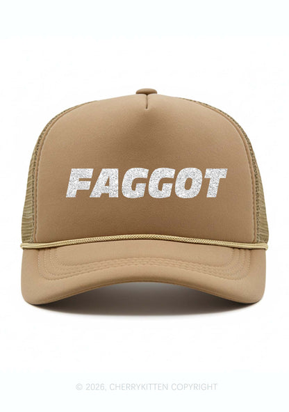 Glitter Faggot Pride Y2K Trucker Hat Cherrykitten
