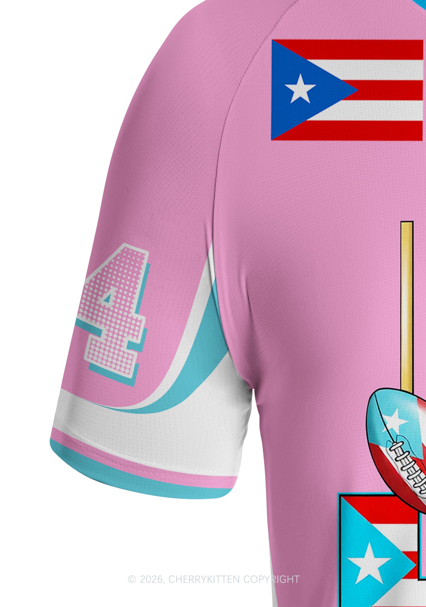 Pink Frog Y2K Football Jersey Shirts Cherrykitten