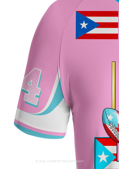 Pink Frog Y2K Football Jersey Shirts Cherrykitten