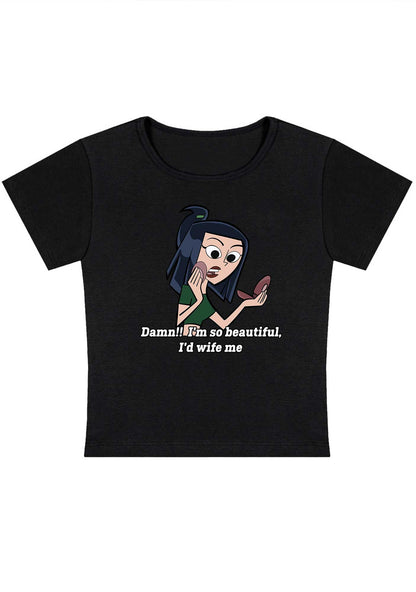 Curvy I'm So Beautiful I'd Wife Me Baby Tee