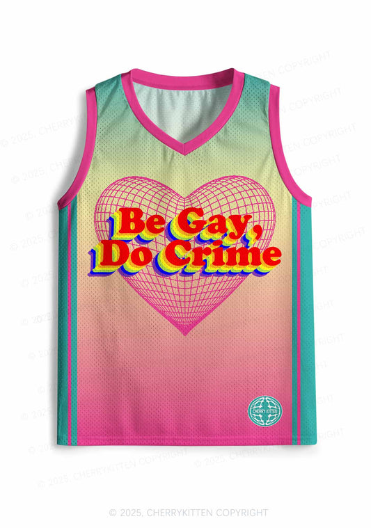 Custom Be Gay Do Crxme Pride Y2K Sport Jersey Tank Cherrykitten
