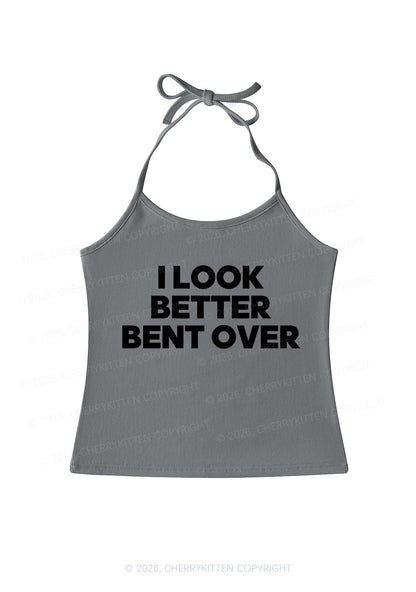 Look Better Bent Over Y2K Halter Neck Cami Cherrykitten