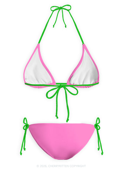 Lady Lover Floral Pride Y2K Print Bikini Set Cherrykitten