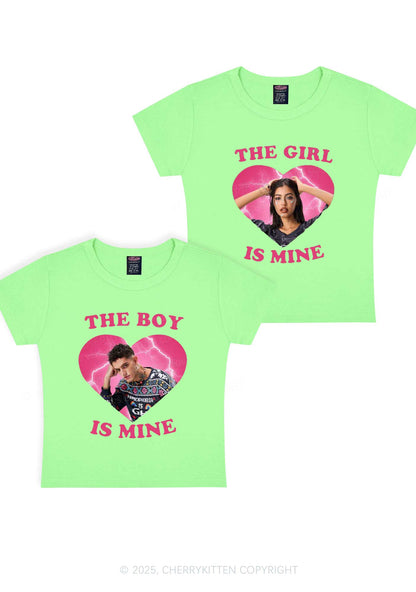 Custom Boy Girl Is Mine Y2K Valentine's Day Baby Tee Cherrykitten
