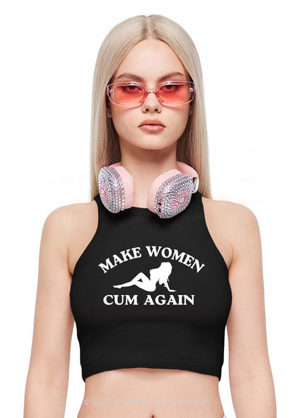Make Women Cxm Again Y2K Crop Tank Top Cherrykitten