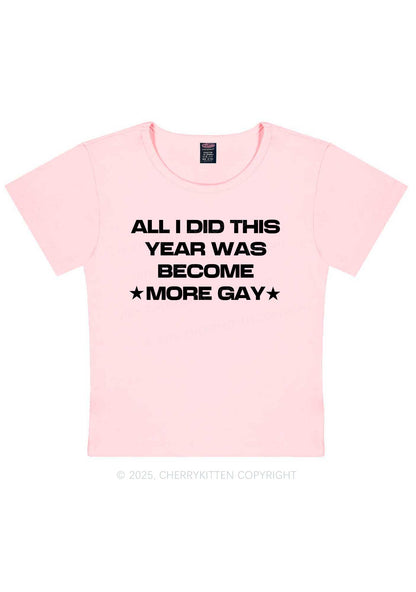 Become More Gay Pride Y2K Baby Tee Cherrykitten