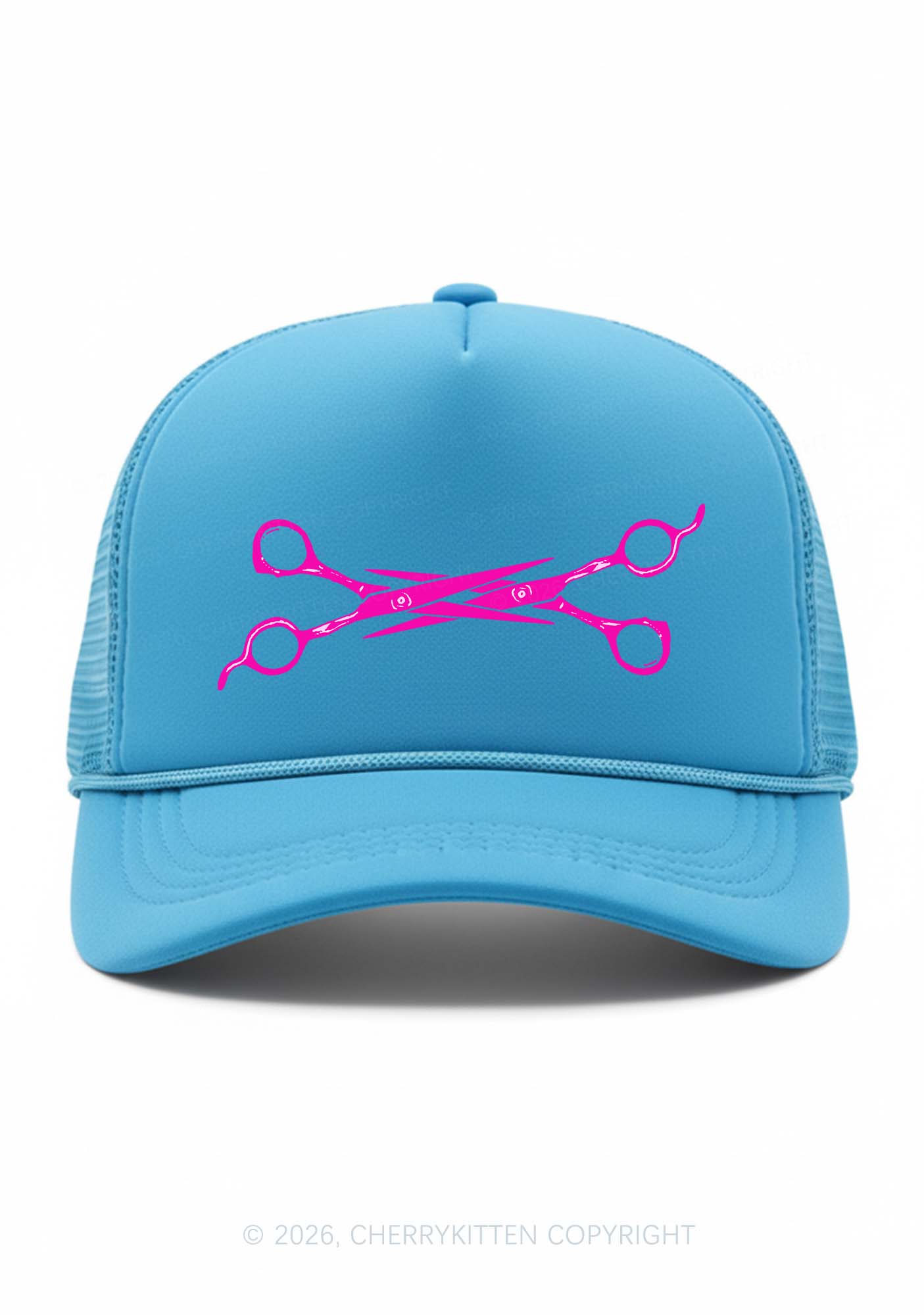 Pink Scissors Pride Y2K Trucker Hat Cherrykitten