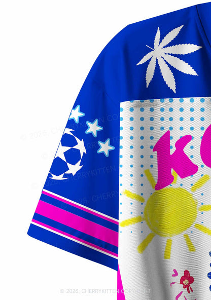 Heart Spotted Pony Y2K Crop Sport Jersey Shirts Cherrykitten