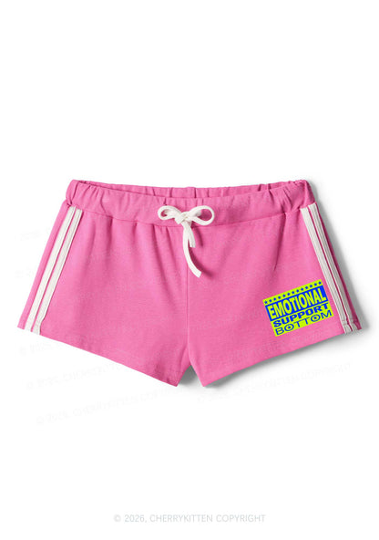 Emotional Support Bottom Pride Y2K Drawstring Mini Shorts Cherrykitten