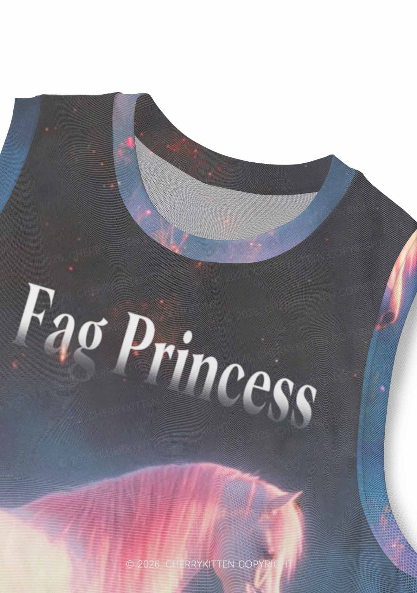 Fag Princess Horse Pride Y2K Mesh Muscle Tank Cherrykitten