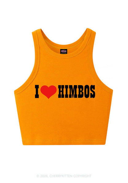 I Love Himbos Y2K Crop Tank Top Cherrykitten