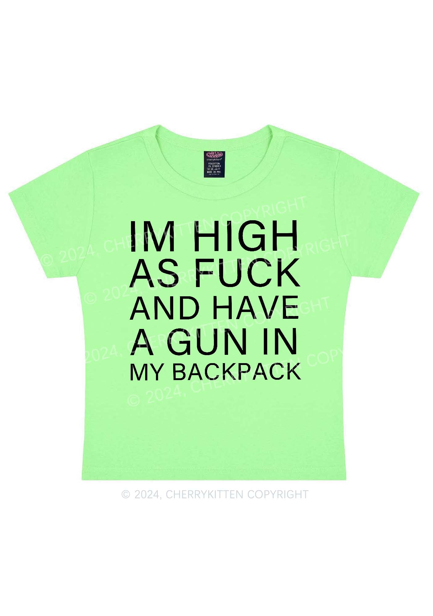 Im High Y2K Baby Tee Cherrykitten