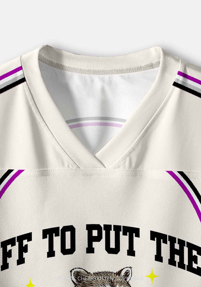 Off To Put The Ace In Menace Pride Y2K Crop Sport Jersey Shirts Cherrykitten