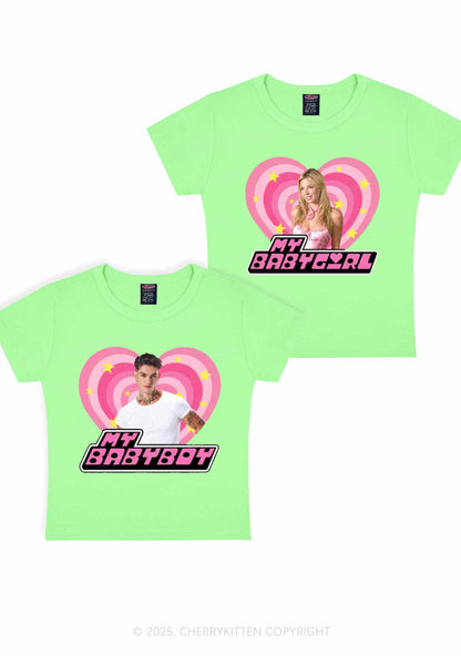 Custom Photo My Baby Y2K Valentine's Day Baby Tee Cherrykitten