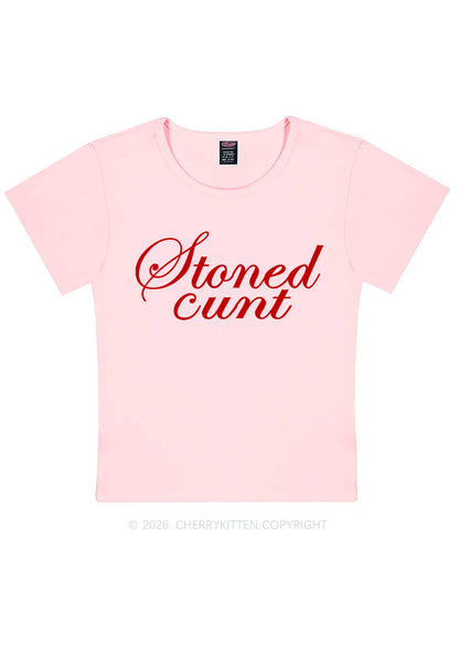 Stoned Cxxt Y2K Baby Tee Cherrykitten