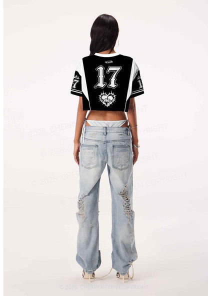 Better A Faggot Than A Fascist Pride Y2K Crop Sport Jersey Shirts Cherrykitten
