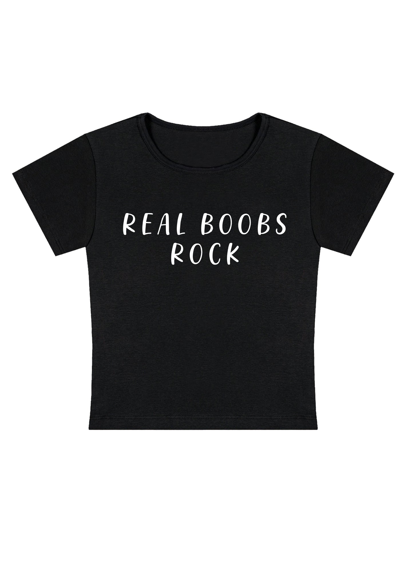 Curvy Real Bxxbs Rock Baby Tee