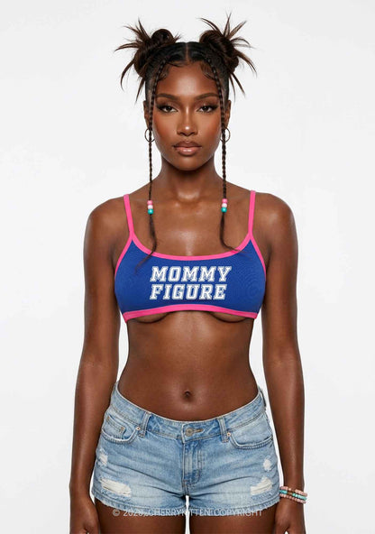 Mommy Figure Y2K Super Crop Cami Cherrykitten