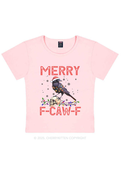 Christmas Merry Fcawf Y2K Baby Tee Cherrykitten