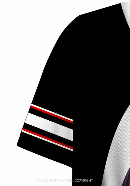 Hockey Player JL Y2K Crop Sport Jersey Shirts Cherrykitten