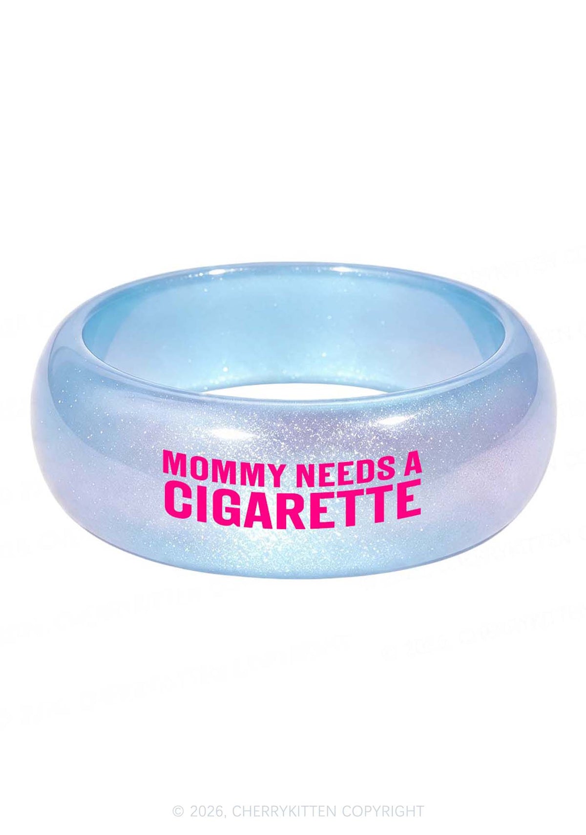 Mommy Needs A Cigarette Y2K Cuff Bangle Cherrykitten
