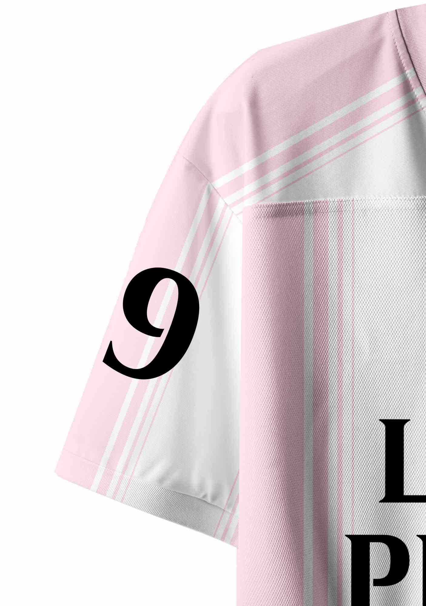 Pale Pink Lesbian Princess Pride Y2K Crop Sport Jersey Shirts Cherrykitten