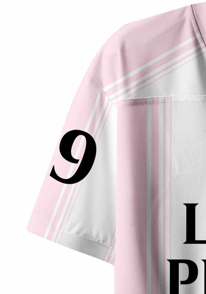 Pale Pink Lesbian Princess Pride Y2K Crop Sport Jersey Shirts Cherrykitten