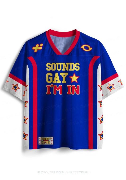 Custom Sounds Gay Pride Y2K Sport Jersey Shirts Cherrykitten